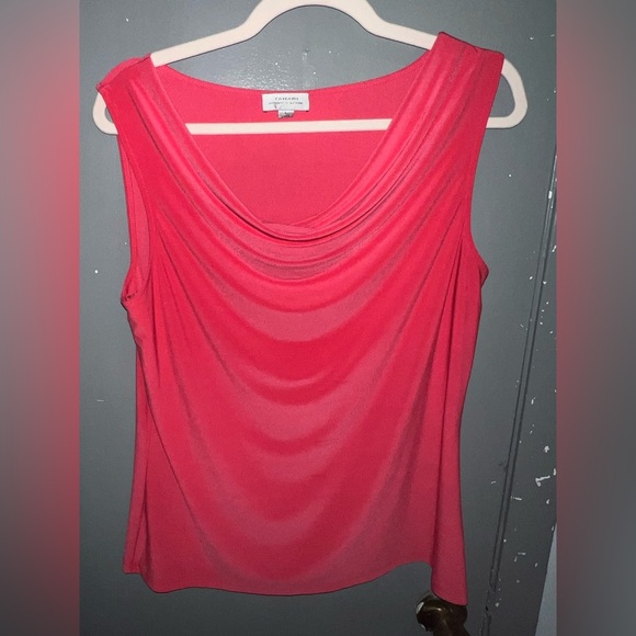 Tahari Tops - TAHARI hot pink sleeveless top size large